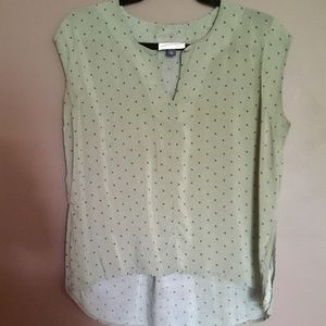 Olive cap sleeved blouse